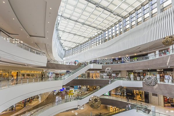 césped artificial para centros comerciales