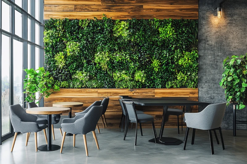decorar con plantas un restaurante